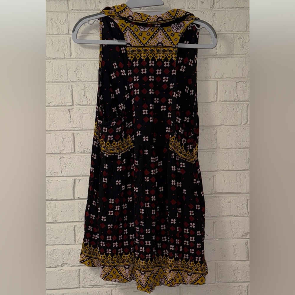 Free People Yellow and Black Floral Patterned Fabric - Picture 7 of 7